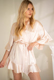 Ruffle Kimono Champagne