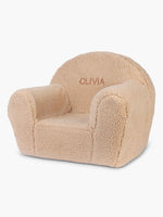 Silla de Peluche Beige