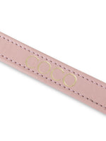 Laisse pour chien mains libres en cuir rose