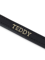 Dog Leash Leather Black