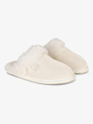 Pantufla de Ante Crema