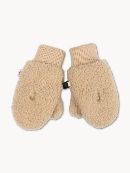 Teddy-Handschuhe Creme