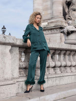 Pyjama Feder Emerald Green