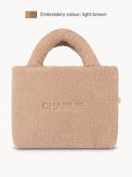 Mini Bolso Peluche Beige