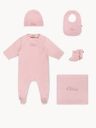Powder Pink Baby Suit Set
