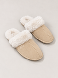 Pantoffel Suède Beige