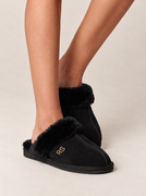 Pantoffel Suède Black