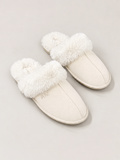 Pantoffel Suède Cream
