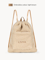 Teddy Gym Bag Cream