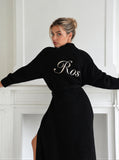 Badjas Teddy Black Long