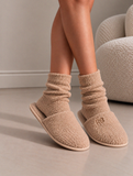 Pantoffel Teddy Beige