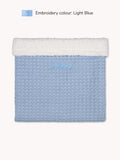 Couverture gaufrée Teddy Bleu Ciel