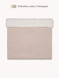 Waffle Teddy Blanket Beige