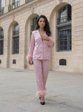 Pyjama Plume Rose Clair