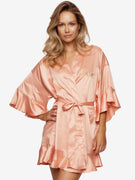 Ruffle Kimono Peach