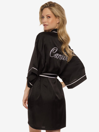Kimono Piping Midnight Black