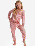 Pyjama Deluxe Blush Pink Long Enfants