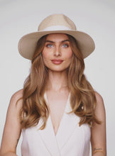 Straw Hat Deluxe Cream With White Strap