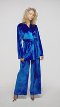 Pyjama Suit Velvet Cobalt Blue