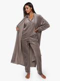 Pyjama-Velours Grau