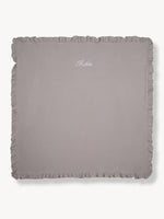 Mousseline Hydrophile Tissu haut à volants Gris