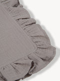 Mousseline Hydrophile Tissu haut à volants Gris