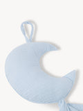 Musselin-Schnullertuch Mond Babyblau