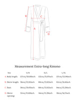 Kimono Deluxe Lang Schwarz