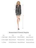 Kimono Sequin Midnight Black