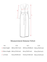 Kimono Samt Pflaume