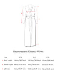 Kimono Samt Pflaume