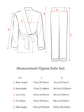 Pyjama-Satin-Anzug Schwarz