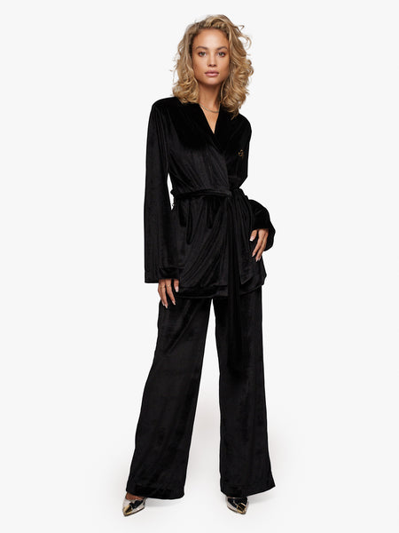 Pyjama Velvet Suit Midnight Black