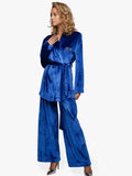 Pyjama Suit Velvet Cobalt Blue