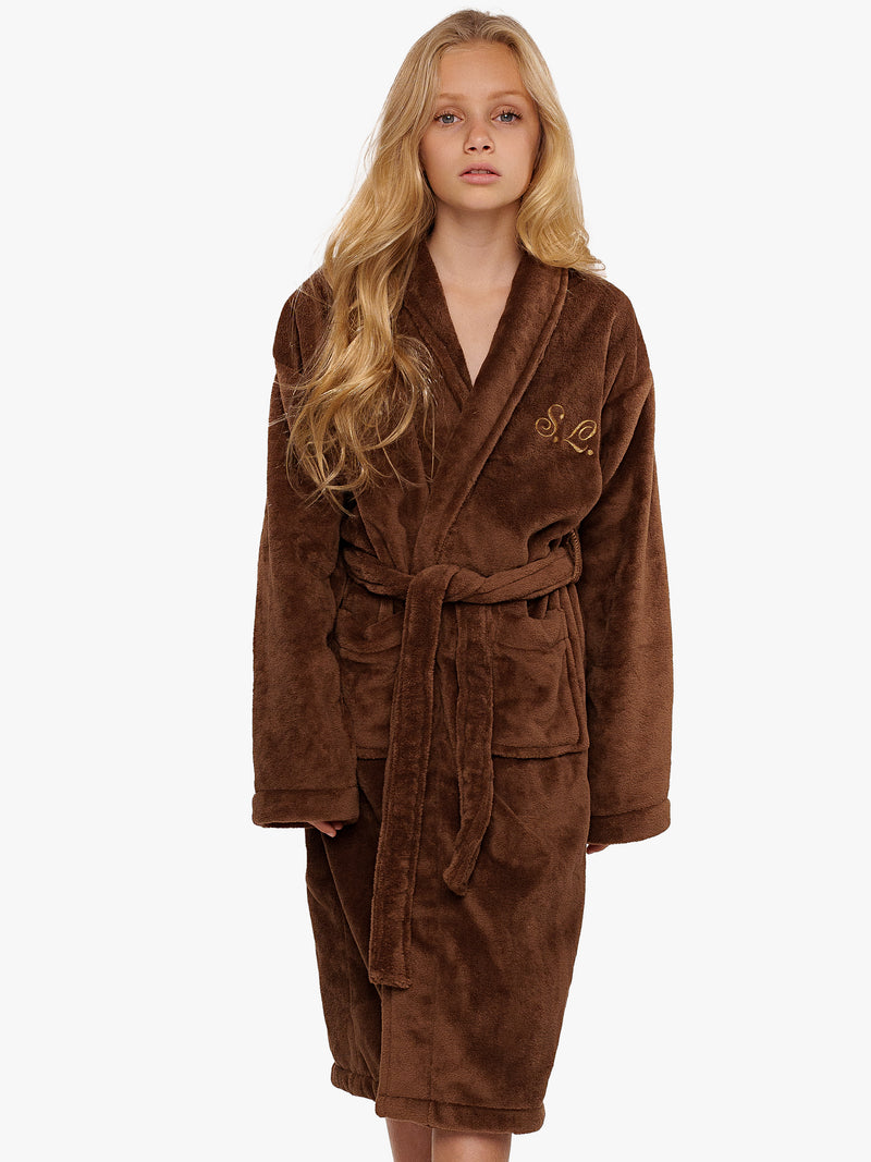 Badjas Chocolate Brown Kids