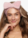 Headband Bow Powder Pink