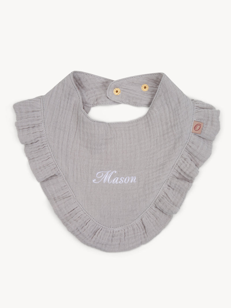 Bib Ruffle Grey